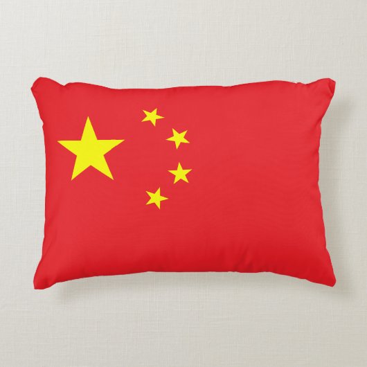 Vlag van China Accent Kussen (Voorkant)