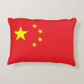 Vlag van China Accent Kussen (Achterkant)
