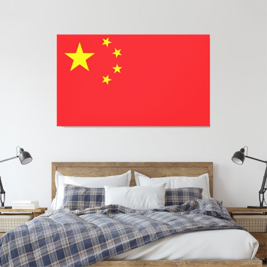 Vlag van China Canvas Afdruk (Insitu (Slaapkamer))