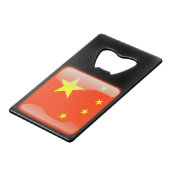 Vlag_van_China Creditkaart Flessenopener (Achterkant Gekanteld)