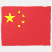 Vlag van China Fleece Deken (Voorkant (Horizontaal))