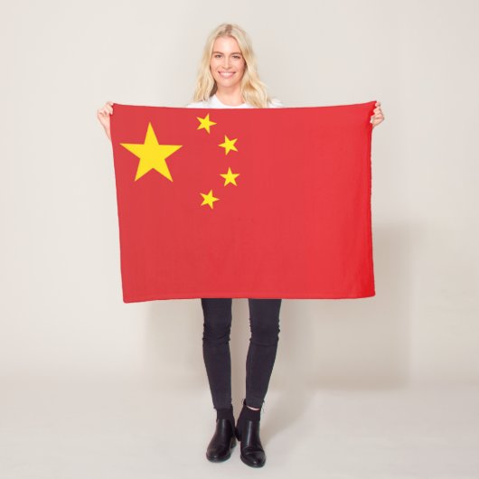Vlag van China Fleece Deken (In situ)