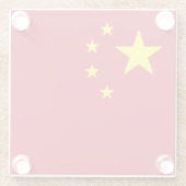 Vlag van China Glazen Onderzetter (Achterkant)