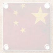 Vlag van China Glazen Onderzetter (Achterkant)