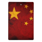 Vlag van China Mini Klembord (Achterkant)