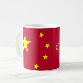 Vlag van China mok (Voorkant links)