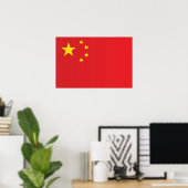 Vlag van China Poster (Thuiskantoor)