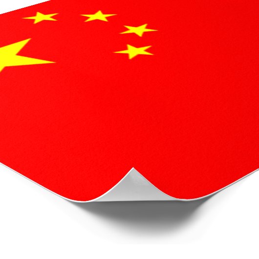Vlag van China Poster (Hoek)