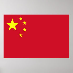 Vlag van China Poster