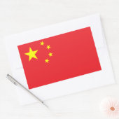 Vlag van China Rechthoekige Sticker (Envelop)
