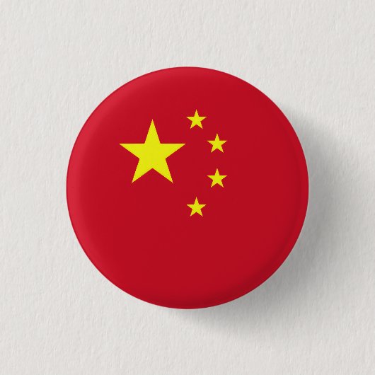 Vlag van China Ronde Button 3,2 Cm (Voorkant)