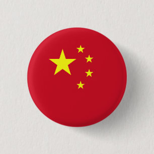 Vlag van China Ronde Button 3,2 Cm