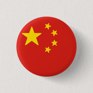 Vlag van China Ronde Button 3,2 Cm