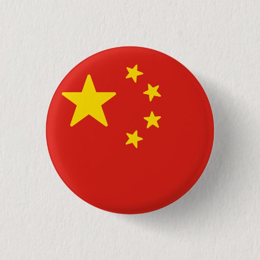Vlag van China Ronde Button 3,2 Cm (Voorkant)