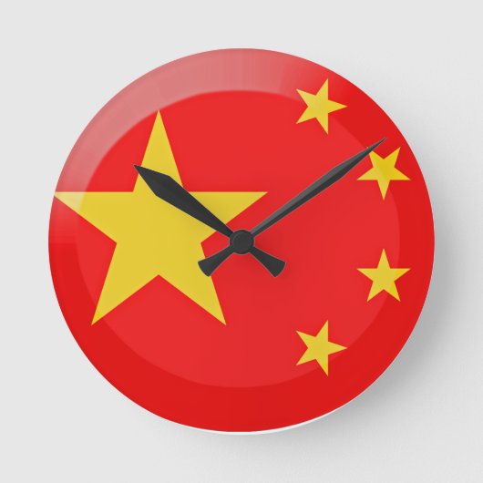 Vlag van China Ronde Klok (Voorkant)