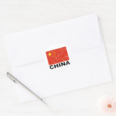  vlag van China Ronde Sticker (Envelop)