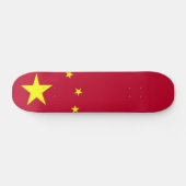 Vlag van China Skateboard (Horizontaal)