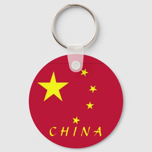Vlag van China Sleutelhanger (Voorkant)