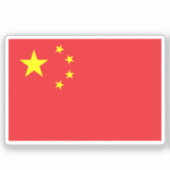 Vlag van China Sticker (Voorkant)