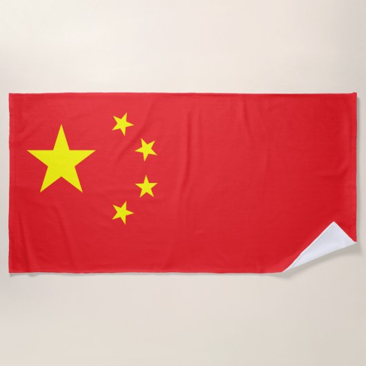 Vlag van China Strandlaken (Voorkant)