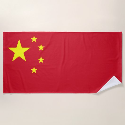 Vlag van China Strandlaken (Voorkant)