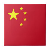 Vlag van China Tegeltje (Voorkant)