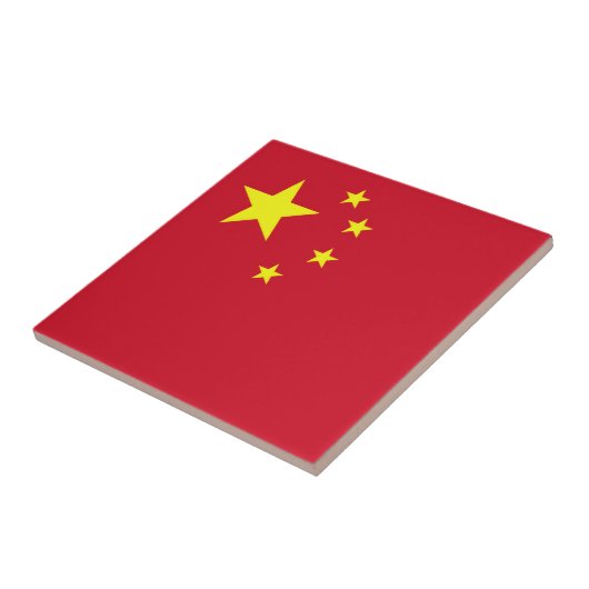 Vlag van China Tegeltje (Zijkant)