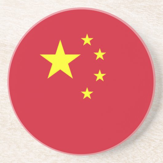 Vlag van China Zandsteen Onderzetter (Voorkant)
