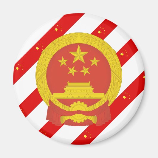 vlag van Chinese strepen Magneet (Voorkant)
