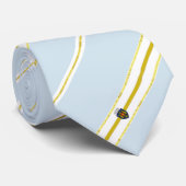 vlag van Chișinău stripes Stropdas (Opgerold)