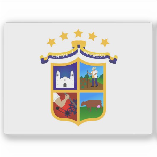 Vlag van Chitré, Panama Sticker (Voorkant)