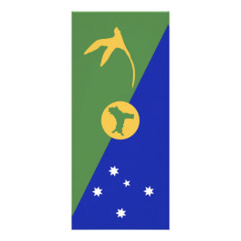 Vlag van Christmas Island Reclamekaart