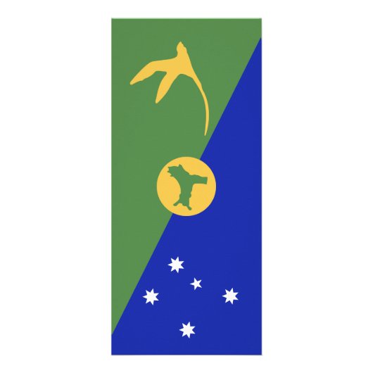 Vlag van Christmas Island Reclamekaart (Voorkant)