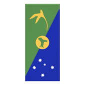 Vlag van Christmas Island Reclamekaart (Achterkant)