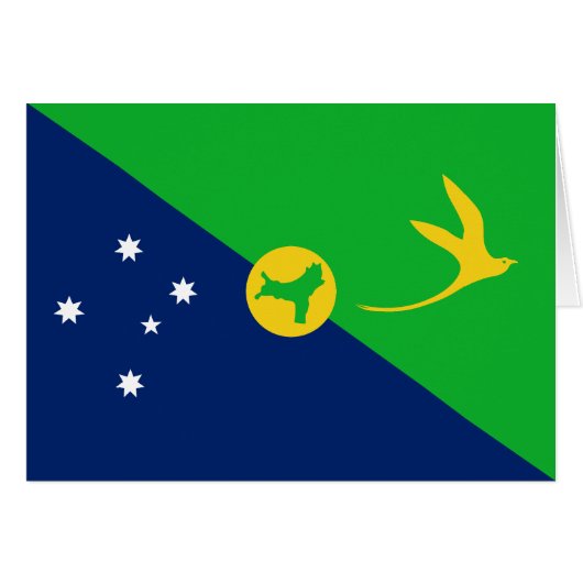 Vlag van Christmaseiland (Voorkant Horizontaal)