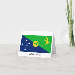 Vlag van Christmaseiland Bedankkaart