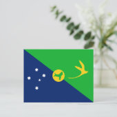 Vlag van Christmaseiland Briefkaart (Staand voorkant)