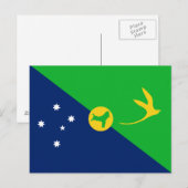 Vlag van Christmaseiland Briefkaart (Voorkant / Achterkant)