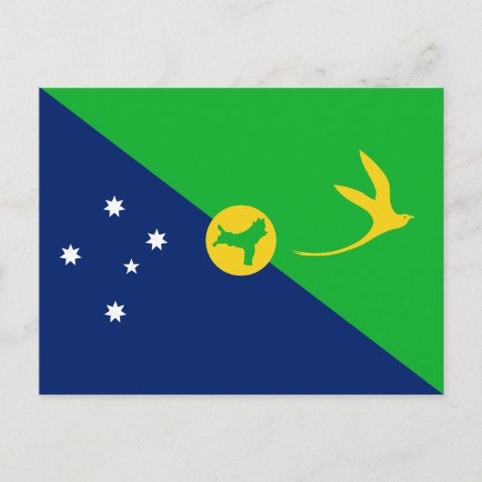 Vlag van Christmaseiland Briefkaart (Voorkant)
