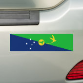 Vlag van Christmaseiland Bumpersticker (Op auto)