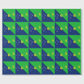 Vlag van Christmaseiland Cadeaupapier (Vlak)