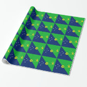 Vlag van Christmaseiland Cadeaupapier (Uitgerold)