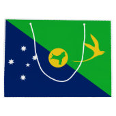 Vlag van Christmaseiland Groot Cadeauzakje (Achterkant)
