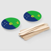 Vlag van Christmaseiland Handwaaier (Niet-gemonteerd)