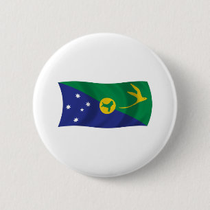Vlag van Christmaseiland Knop Ronde Button 5,7 Cm