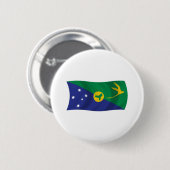 Vlag van Christmaseiland Knop Ronde Button 5,7 Cm (Voorkant /achterkant)