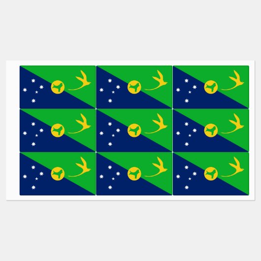 Vlag van Christmaseiland Labels (Vel)