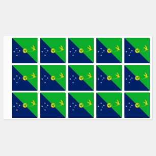 Vlag van Christmaseiland Labels