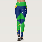 Vlag van Christmaseiland Leggings (Achterkant)