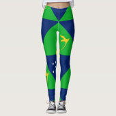 Vlag van Christmaseiland Leggings (Voorkant)